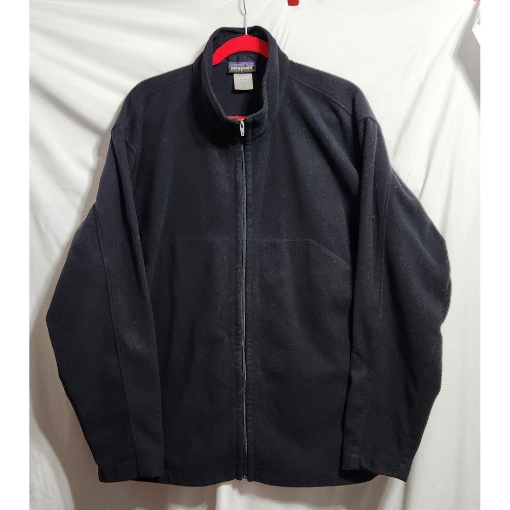 Patagonia Men's Micro Synchilla XL Full Zip Fleece Jacket Black